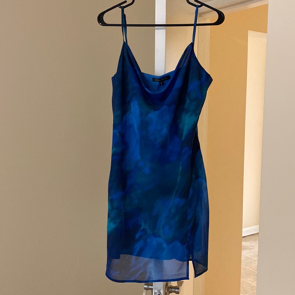 mini royal blue dress
